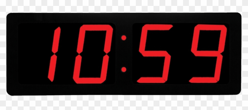 Big Time Clocks 5" Number Classic Clock - Led Display Clipart
