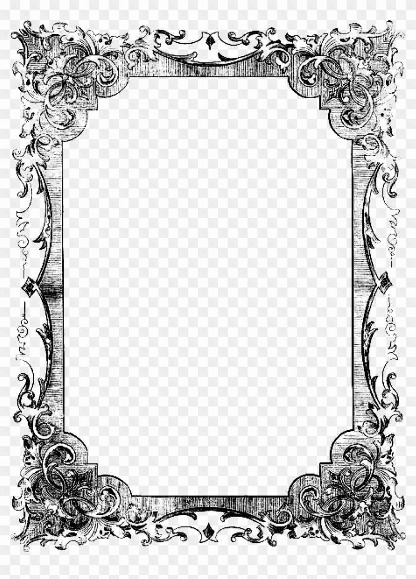 Transparent Frames - Border Vintage Color Clipart #1842609