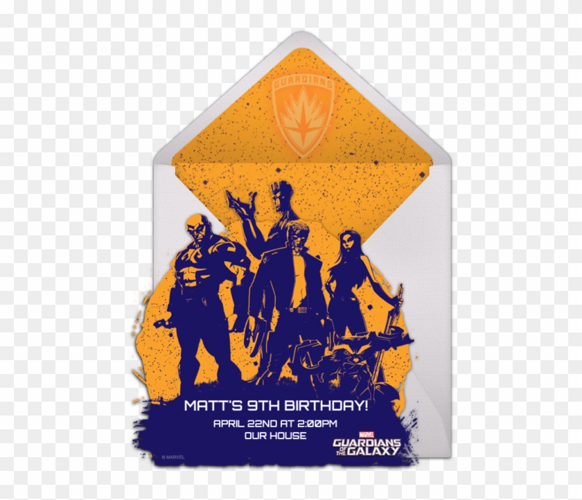 Gotg Group Silhouette Online Invitation - Guardians Of The Galaxy Clipart #1843331