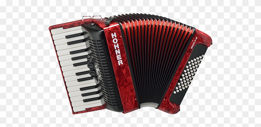 Sold Out - Hohner Bravo Ii 48 Red Clipart #1843373