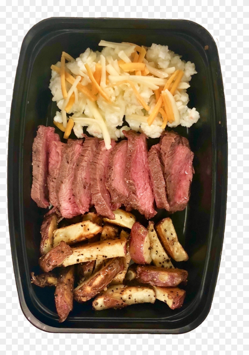 Creamy Scrambled Eggs Mixed With Sautéed Beef Tenderloin - Flat Iron Steak Clipart #1843421