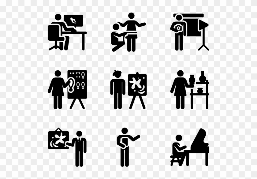 Artists And Designers - Icons For Recreation Clipart