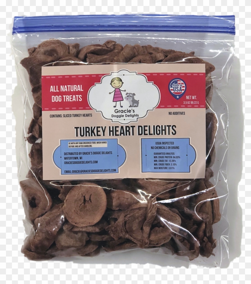 Gracie's Turkey Heart Delights Freeze Dried Dog Treats - Chocolate Clipart #1844147