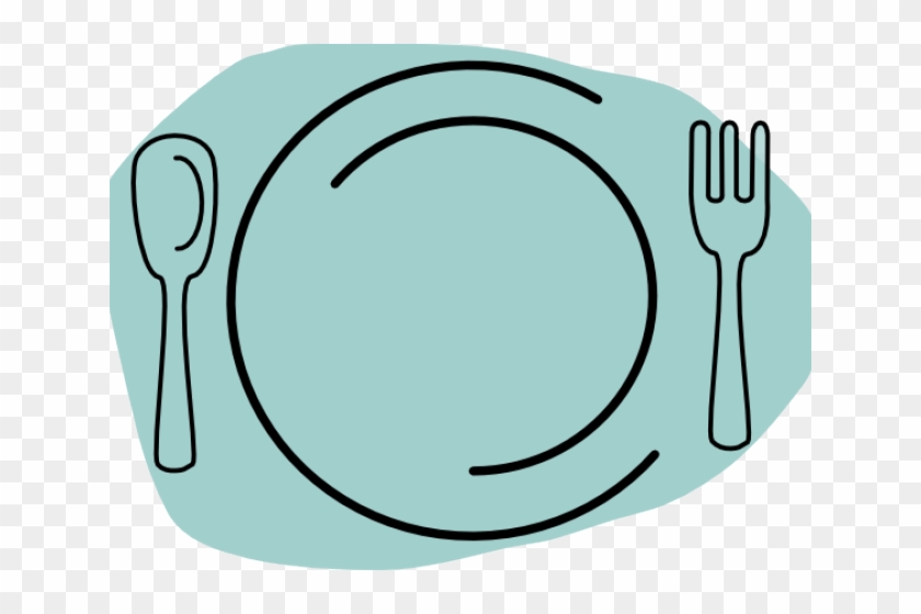 Cutlery Clipart Thanksgiving Dinner Plate - Dinner Clip Art - Png Download #1844494