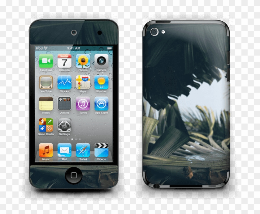 Tropical Leaves Skin Ipod Touch 4th Gen - Ipod Touch 4th Generation Clipart