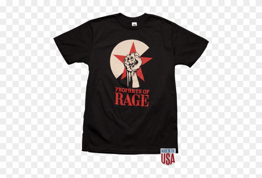 Fist/star Black Men's Ss Tees - Prophets Of Rage T Shirt Clipart #1845297