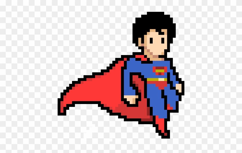 Superman - Superman Pixel Art Clipart