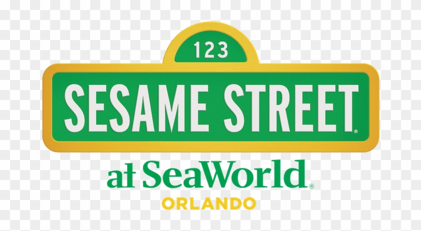 123 Sesame Street At Seaworld Orlando Logo Clipart #1846192