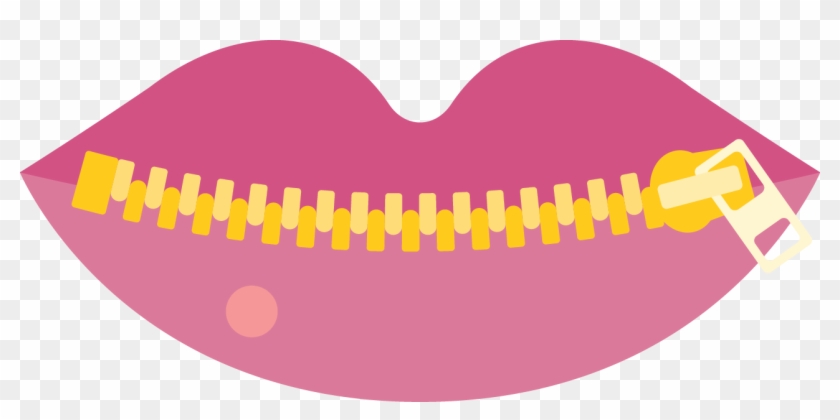 Preserve Your Voice Through The Years - Mouth With Zipper Clipart #1846632