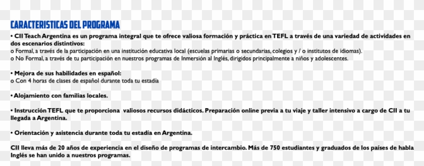 Caracteristicas Del Programa • Cii Teach Argentina Clipart #1847025