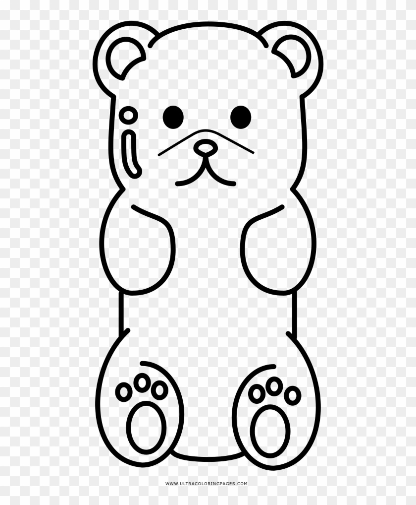 Gummy Bear Coloring Page Clipart #1847268