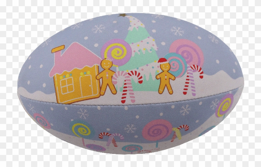 Candy Shower Rugby Ball - Balloon Clipart #1847538