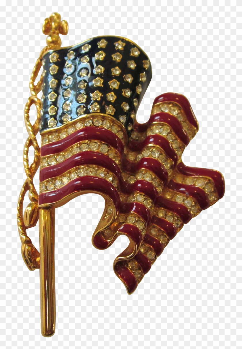 Gorgeous Signed Trifari Enamel And Rhinestone Large - Body Jewelry Clipart