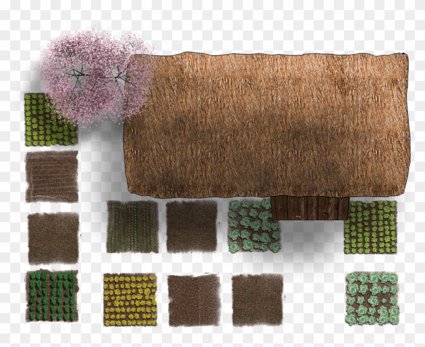 Cottage Garden Top View 150dpi 1 - Garden Png Top View Clipart