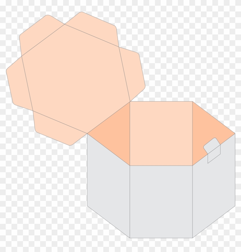 Custom Hexagon 2 Pc Boxes - Illustration Clipart #1848163