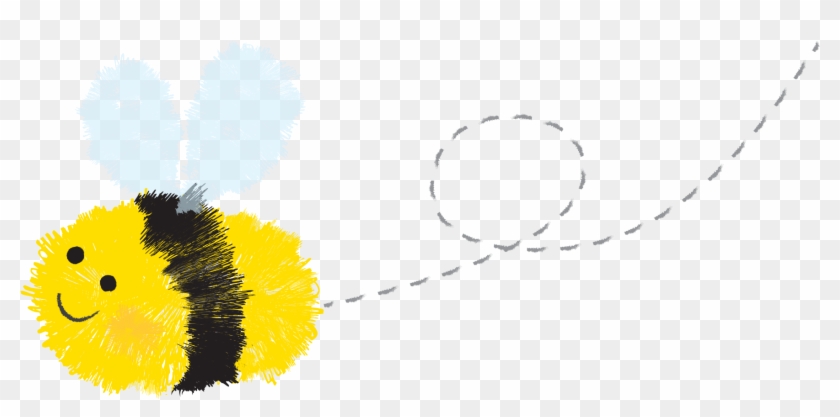 Flying Bee - Mimosa Clipart