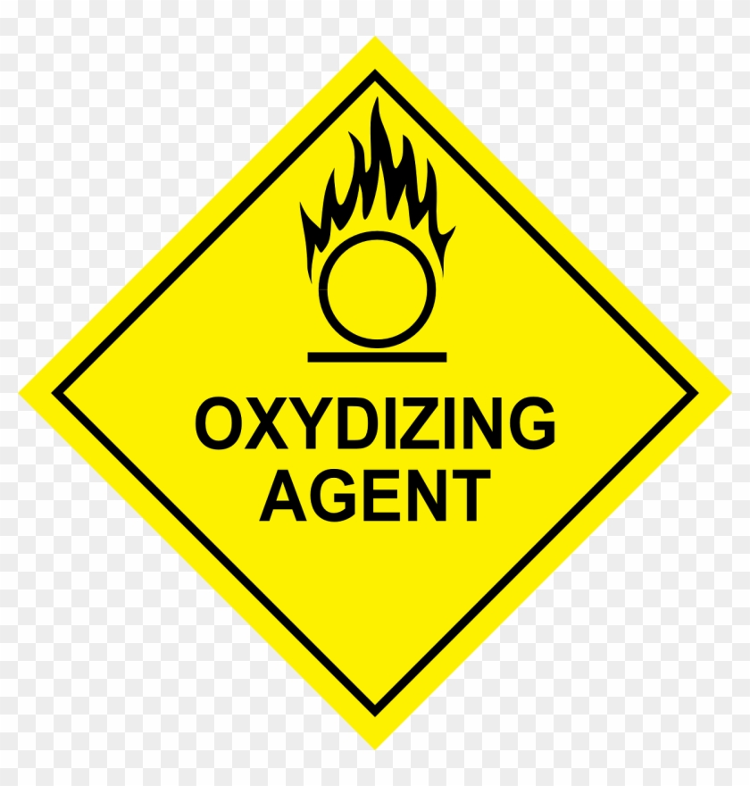 Three Texas Universities Settle Over Hazardous Waste - Oxidizing Agent Sign Clipart