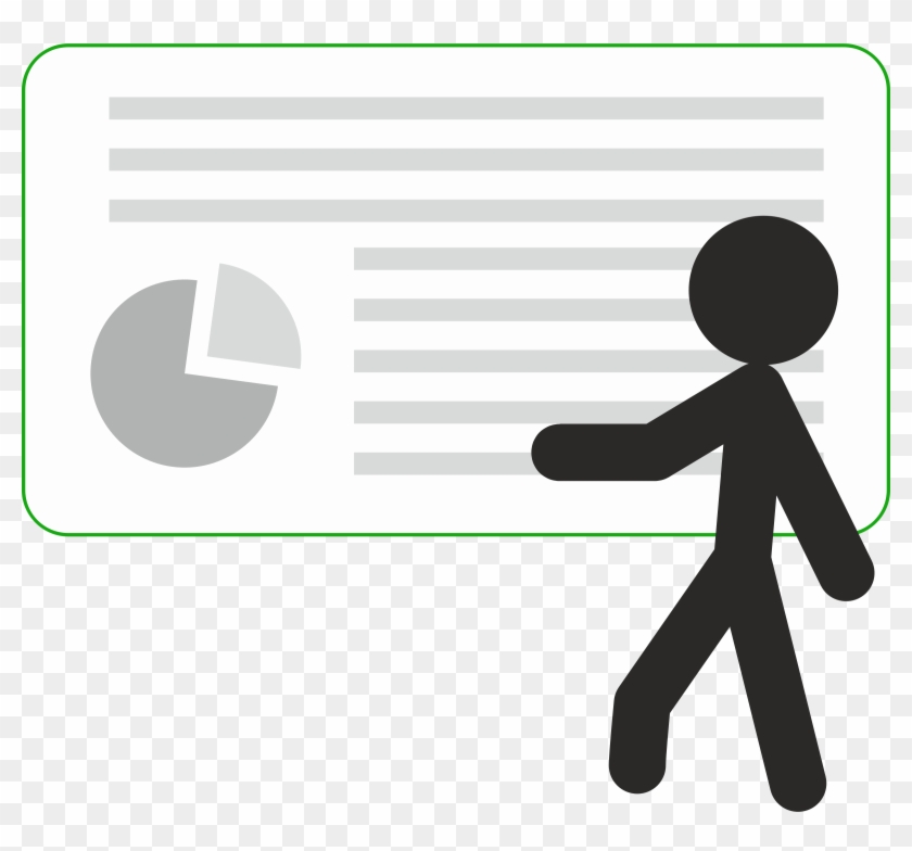 This Free Icons Png Design Of Stick Figure Presenting Clipart #1849711