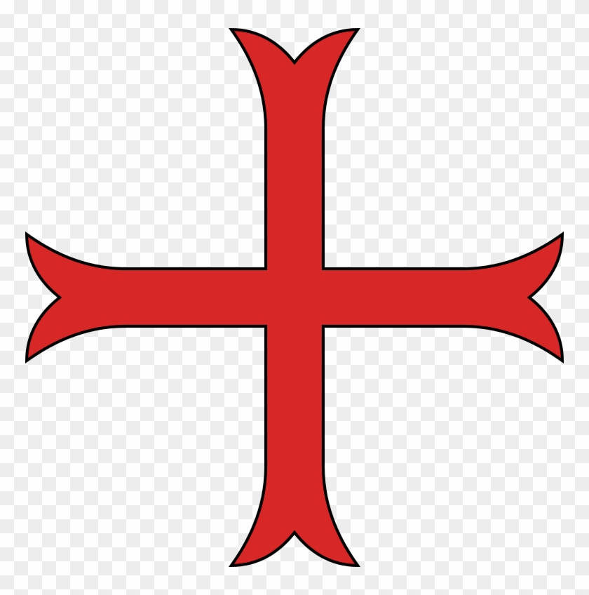 Red Cross Mark Clipart Emblem - Croix Ordre Des Templiers - Png Download #1849957