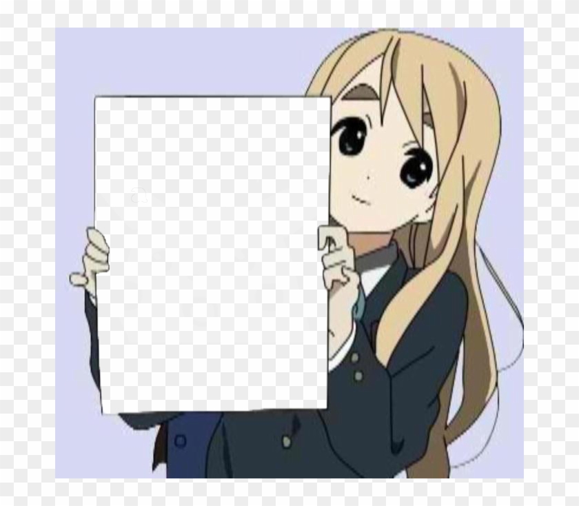 I Don't Know How Anime Girls Holding Signs Is A Meme, Clipart