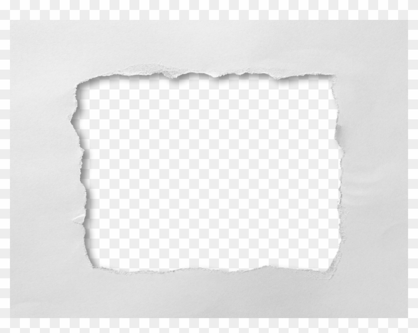 Hole, Torn, Paper, Through, Rectangle, Rectangular - Ripped Paper Square Png Clipart