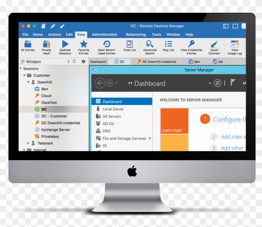 Remote desktop connection manager Remote desktop connection manager