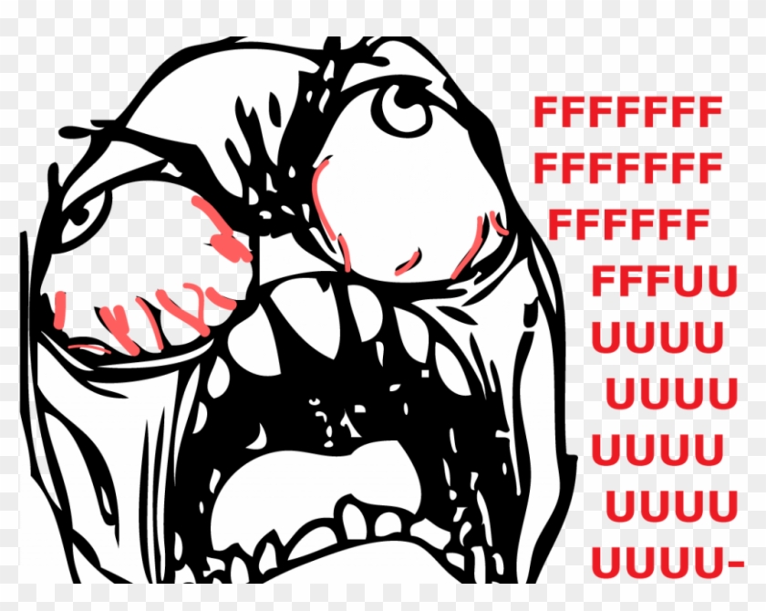 Super Funny Meme Download Rage - Transparent Angry Meme Face Png Clipart
