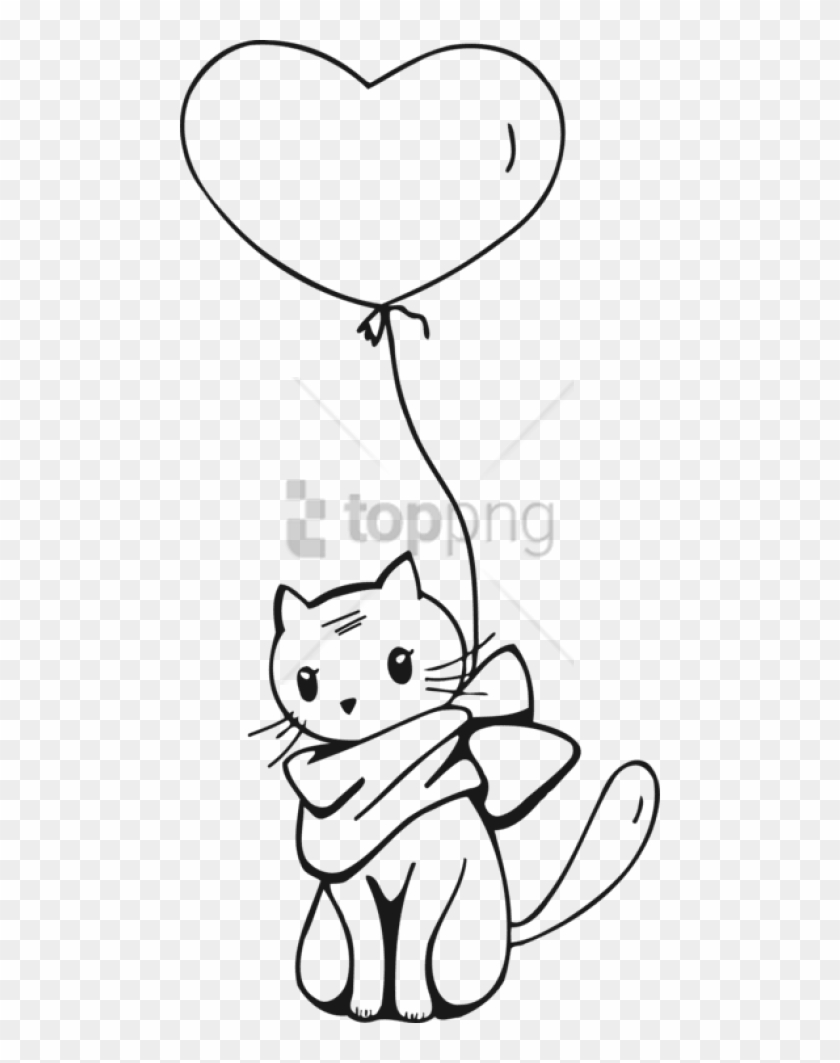 Free Png Outline Cat Line Art Png Image With Transparent - Outline Drawings Of Cats Clipart