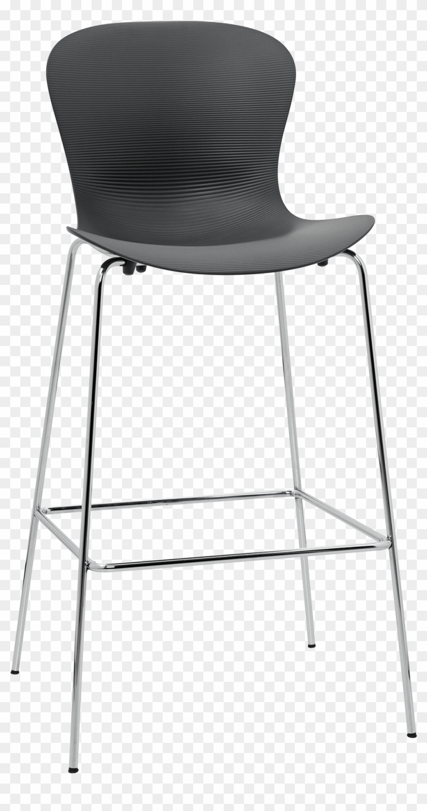 Nap Bar Stool Kasper Salto Pepper Grey Chrome Steel Clipart