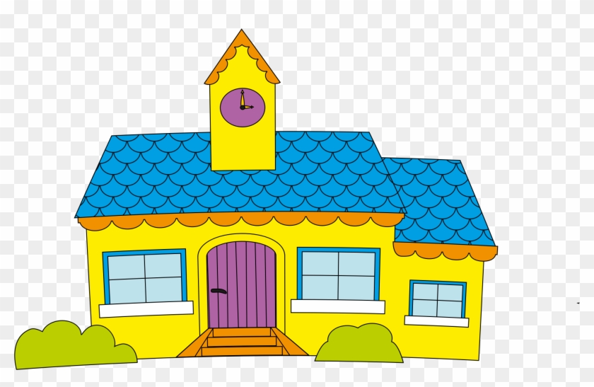Clipart School School Building - School Building Opening Clipart - Png Download