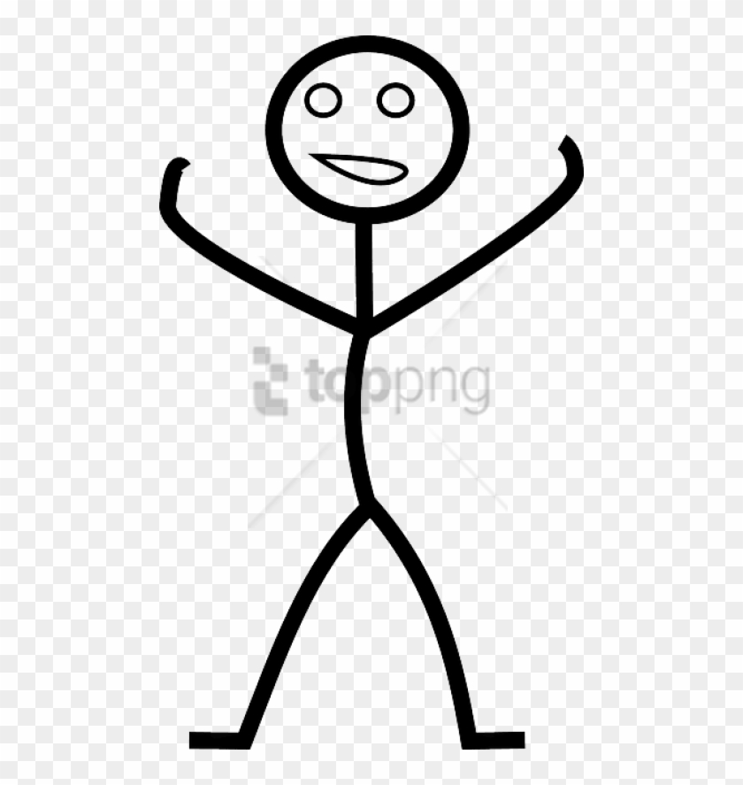 Download Free Png Download Stick Figure Raising Hands Happy - Stick