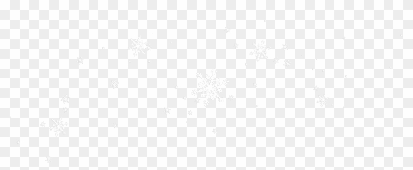 Pattern White Black Floating Snowflakes Free Transparent - Monochrome Clipart #1853174