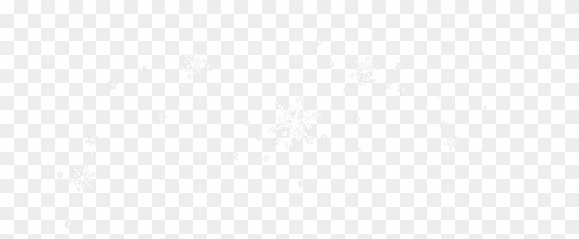 Pattern White Black Floating Snowflakes Free Transparent - Monochrome Clipart