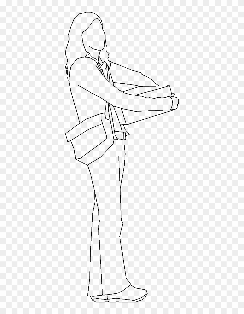 Figure Elevation - Line Art Clipart