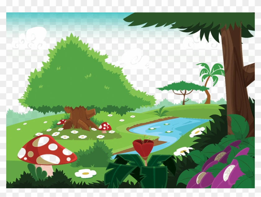 Drawing Forests Pond Clipart #1853604