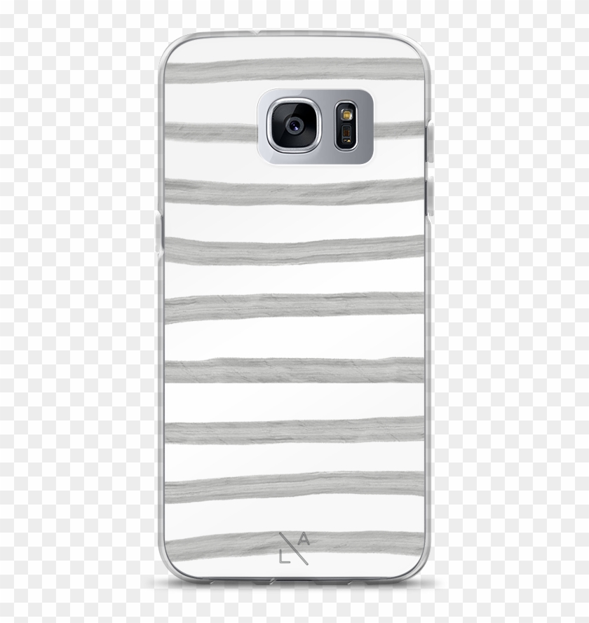 Grey Stripes Samsung Galaxy Phone Case , Png Download - Smartphone Clipart #1854117