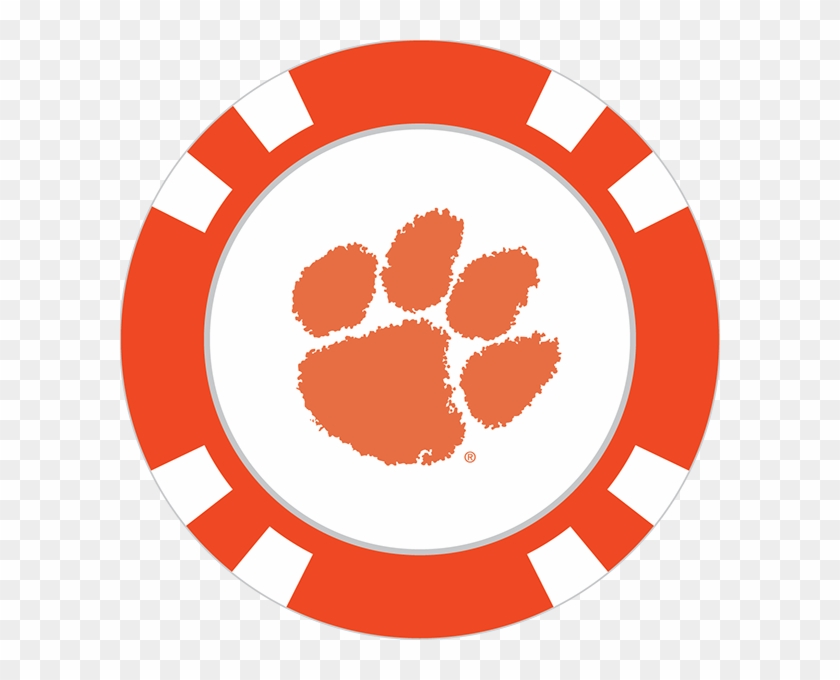 Clemson Tigers Poker Chip Ball Marker - Brighton High School Logo Clipart #1854521