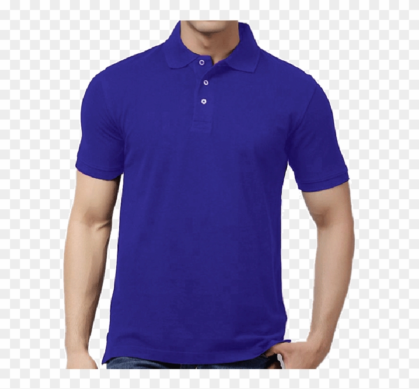 2017 Blank Pure Color Mesh Dry Fit Quick Dry Polo T- - Camiseta Azul De Cuello Clipart