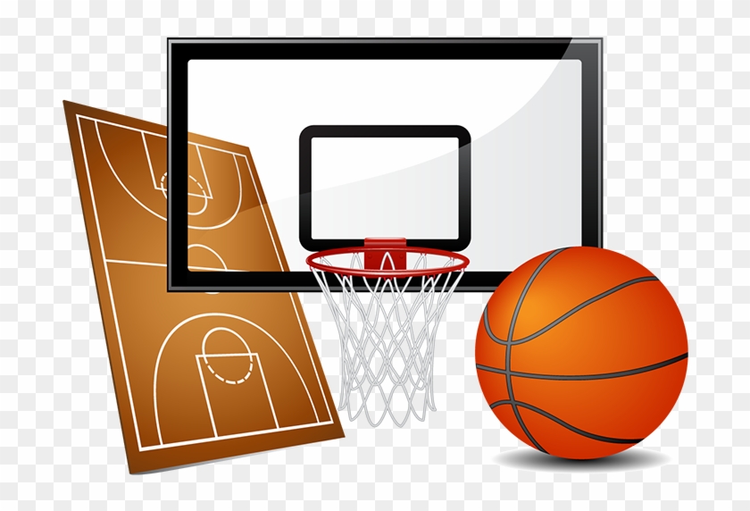 Cartoon Basketball Court - Equipments Used In Basketball Clipart