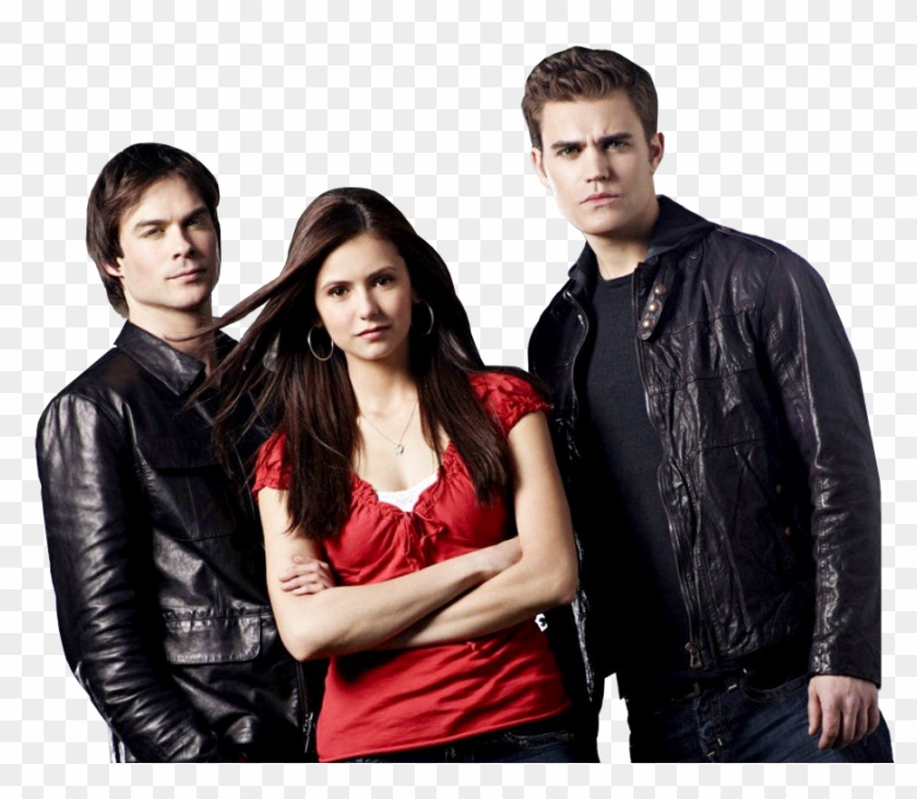 Tyler Posey And Nina Dobrev Clipart