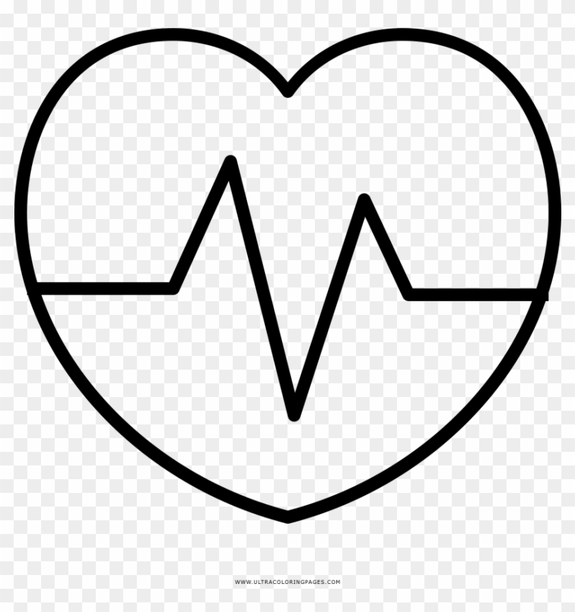 Heart Rate Coloring Page Clipart #1855313