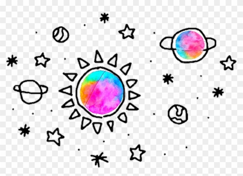 1280 X 957 2 - Moon Stars And Planets Drawing Clipart