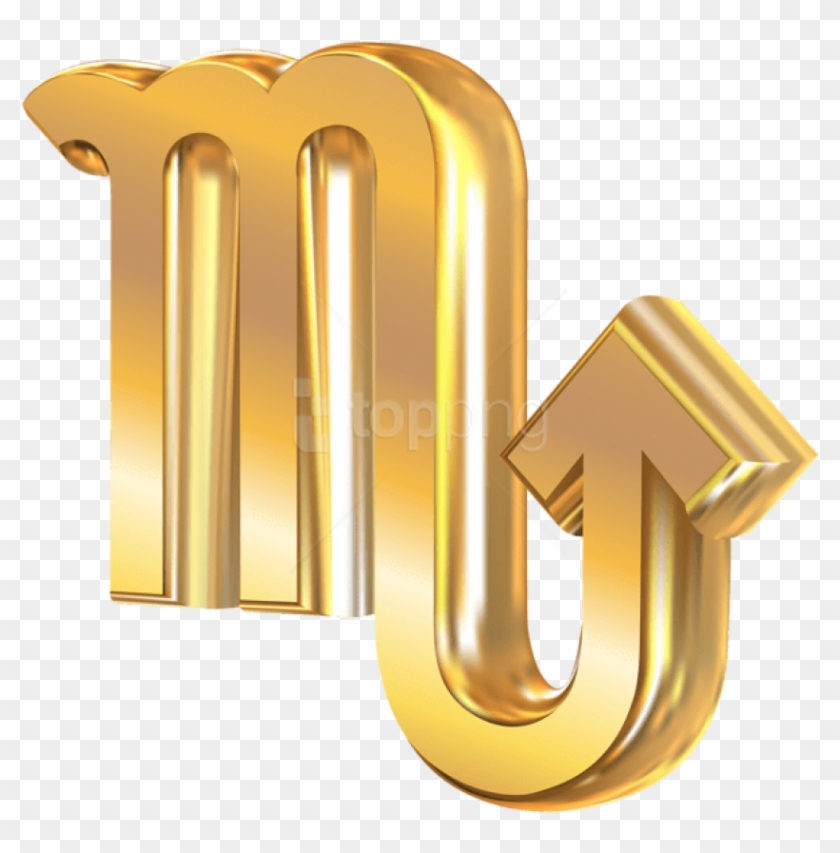 Free Png Download Scorpio 3d Gold Zodiac Sign Clipart Transparent Png #1855886