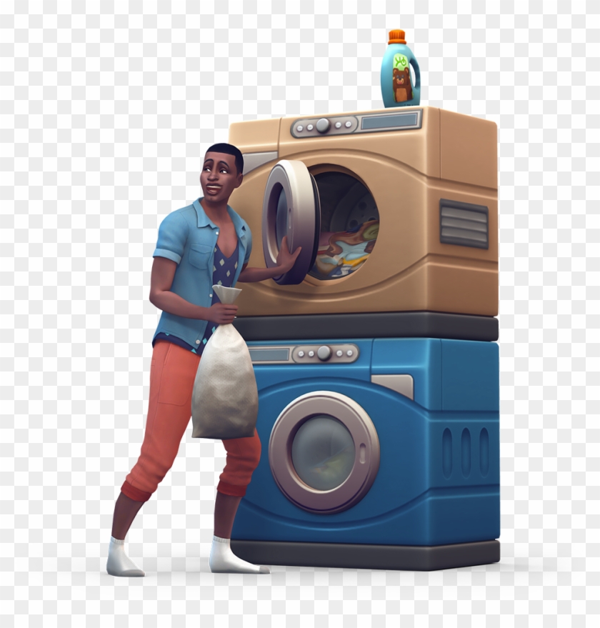 The Sims 4 Laundry Day Stuff Official Logo Box Art Clipart #1855928