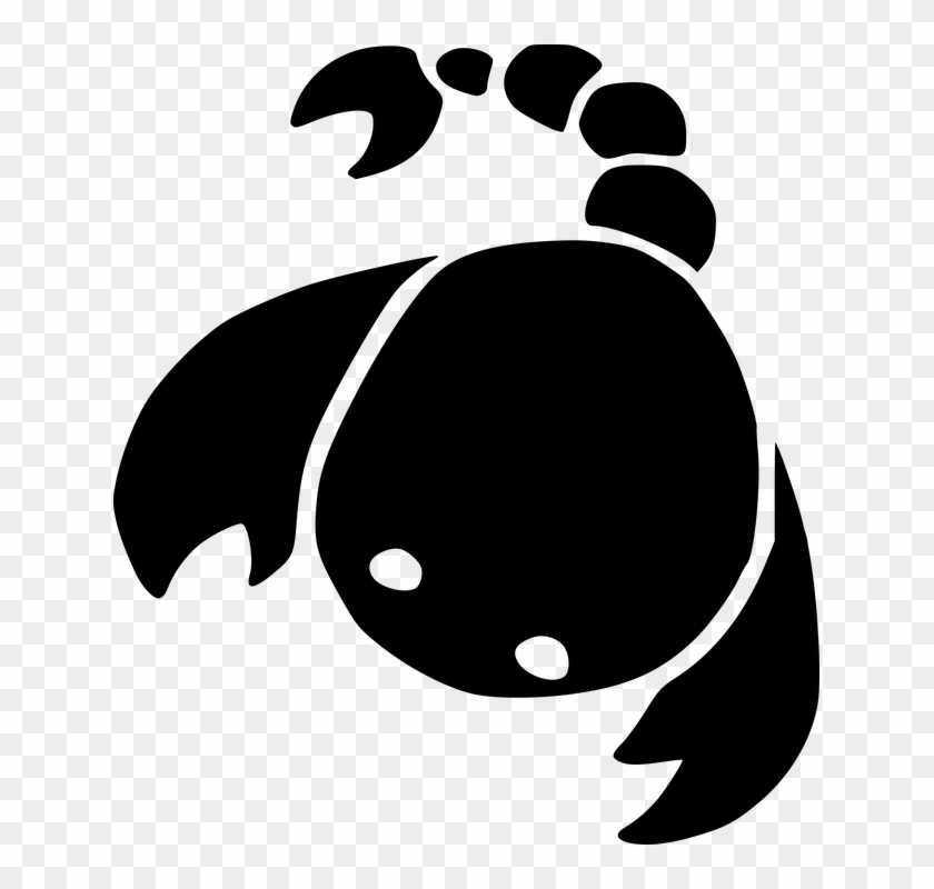 Baby Scorpio Drawing - Gambar Kalajengking Hitam Putih Clipart
