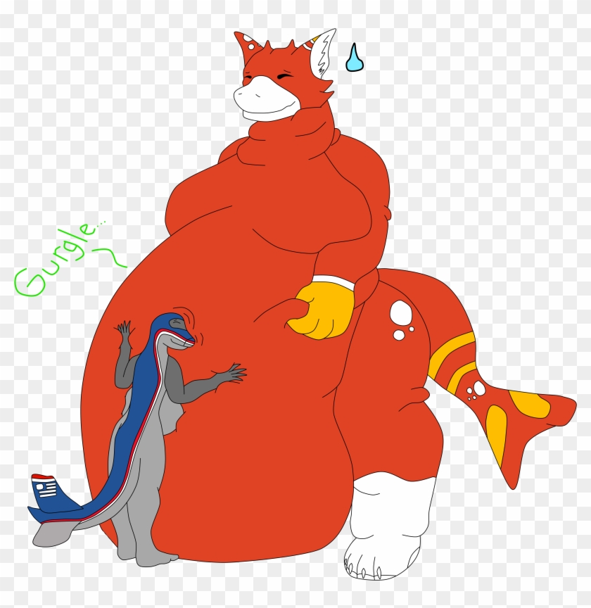 One Loud Stomach, One Large Manokit - Fat Manokit Clipart #1856081