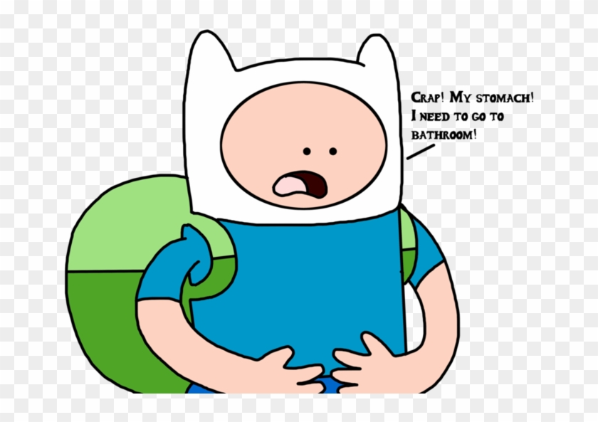 Finn With A Upset Stomach By Marcospower - Upset Stomach Cartoon Clipart #1856363