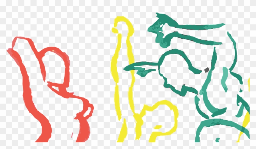 Human Body Organ Clip Art - People In Movement In Art - Png Download