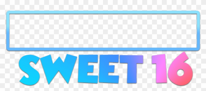 Sweet 16 Gradient - Parallel Clipart