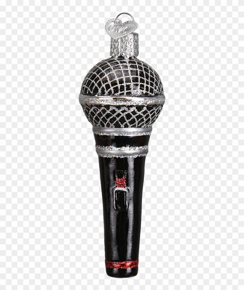 Microphone Old World Glass Ornament - Bottle Stopper & Saver Clipart #1856616